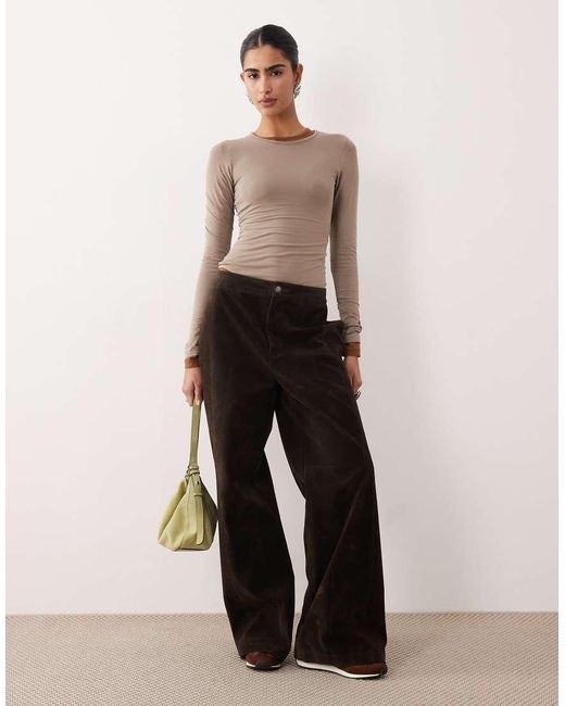 JJXX Set Van 2 Body's Met Lange Mouwen in het Natural