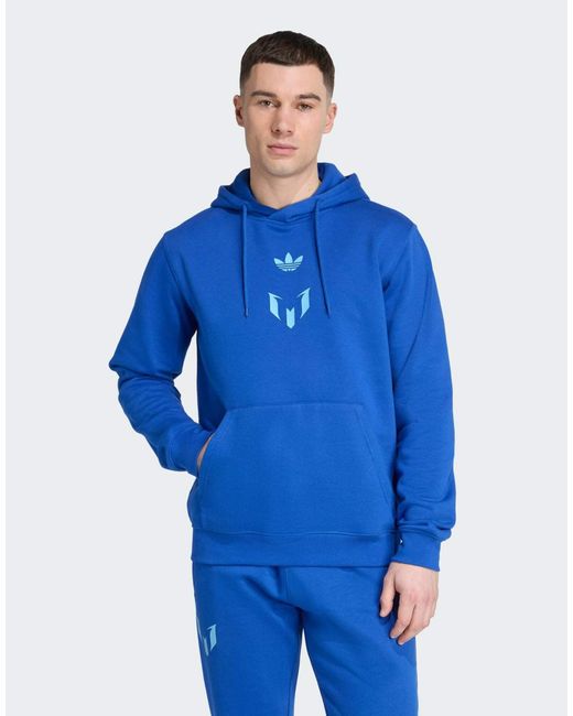 Adidas Originals – messi – kapuzenpullover in Blue für Herren