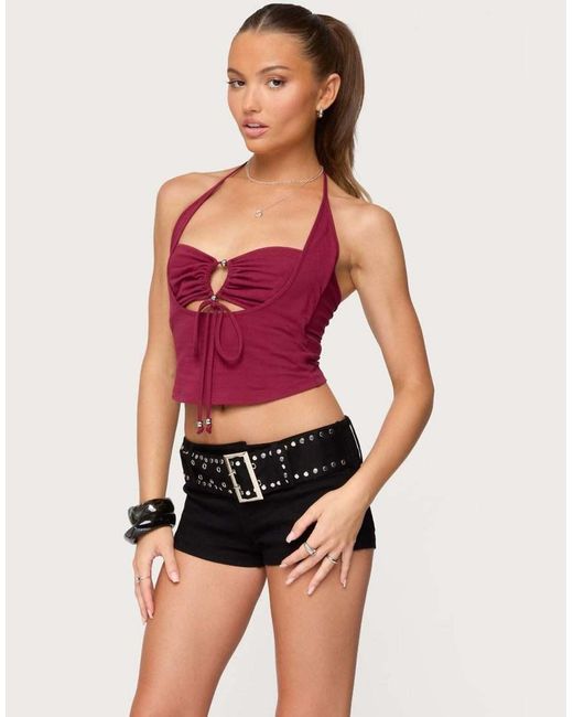 Edikted Ayana Layered Bandeau Halter Top