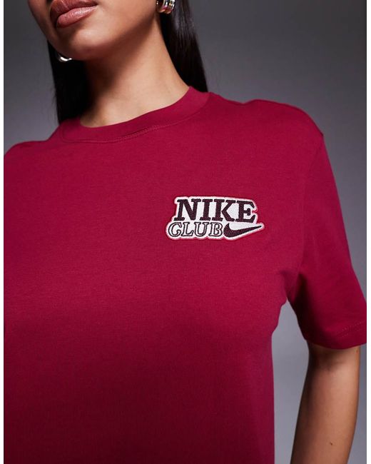 Nike Red Oversized T-shirt With Back Graphic