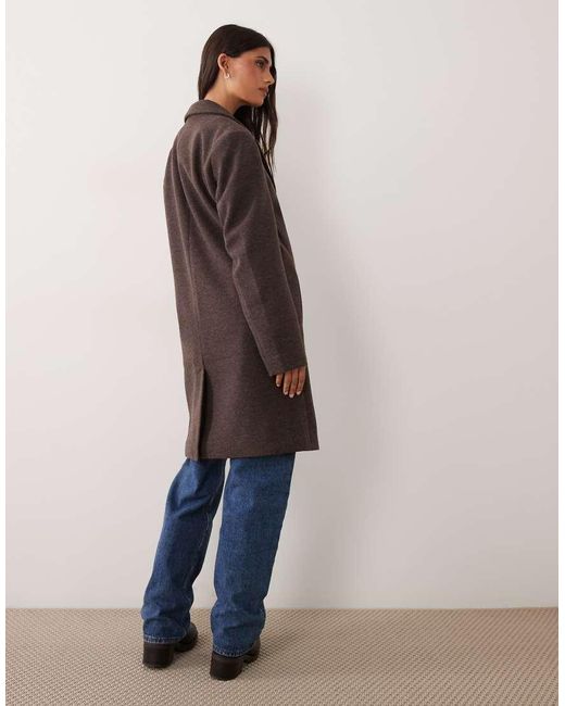 Jdy Brown Formal Longline Coat