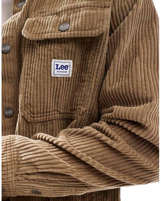 Lee Jeans Natural Workwear Cord Overshirt for men