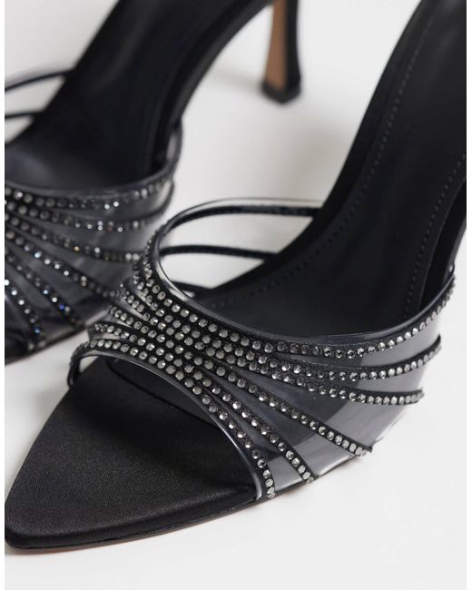 Mango Black – transparente mules