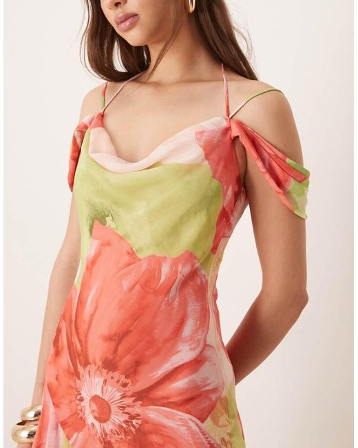 Forever New Pink Detachable Corset Maxi Dress