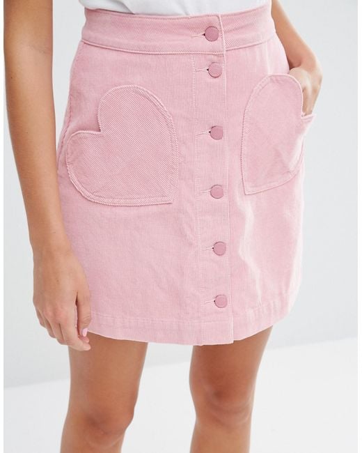 Heart cord skirt hotsell