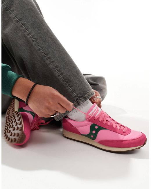 Saucony Pink Trainer 80 Trainers for men