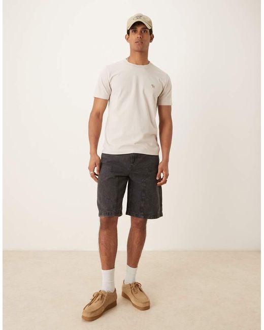 Camiseta De Corte Slim Con Logo De Icono De -Neutro Abercrombie & Fitch de hombre de color Natural