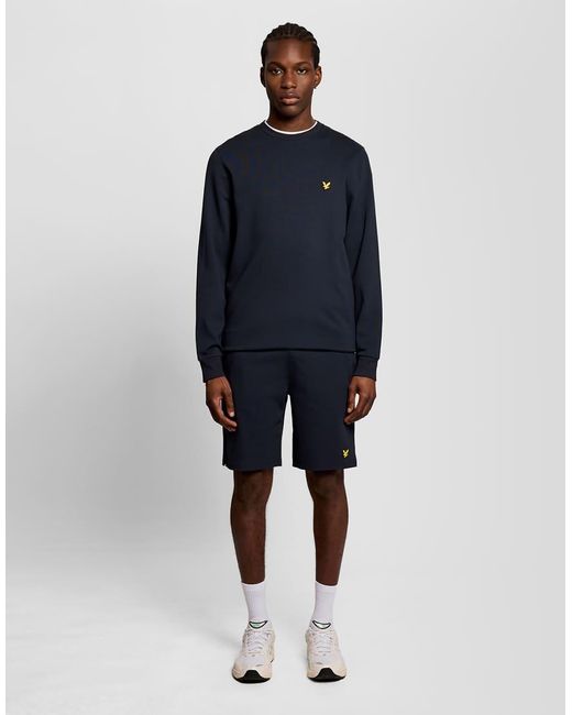 Lyle & Scott Blue Mid Layers Fly Fleece Shorts for men
