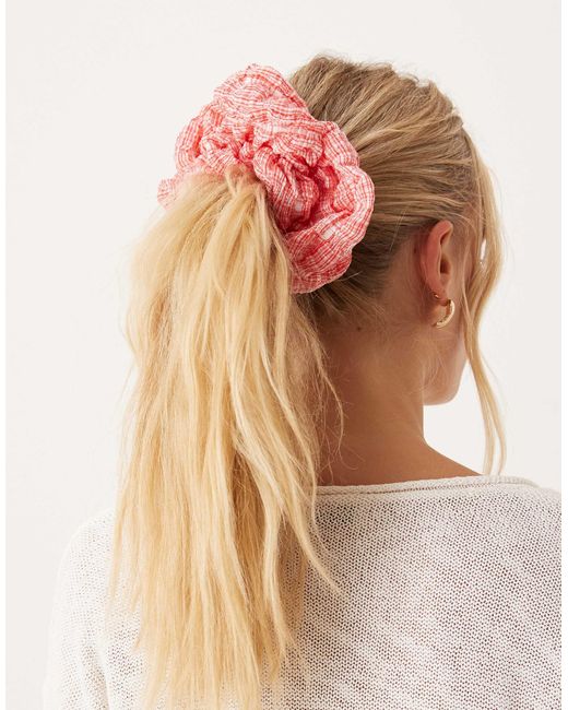 ASOS Pink Bubble Textu Scrunchie