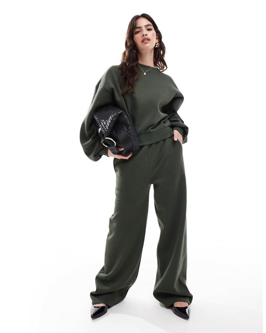 ASOS Green – weit geschnittene jogginghose
