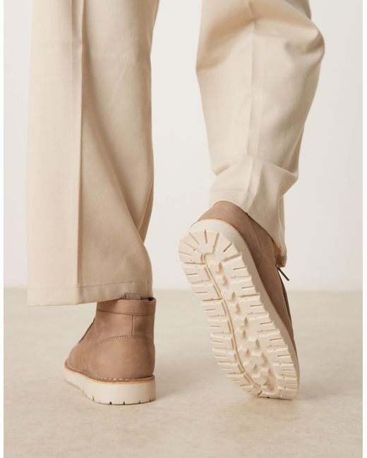 ASOS Natural Asios Design Lace-up Boots for men