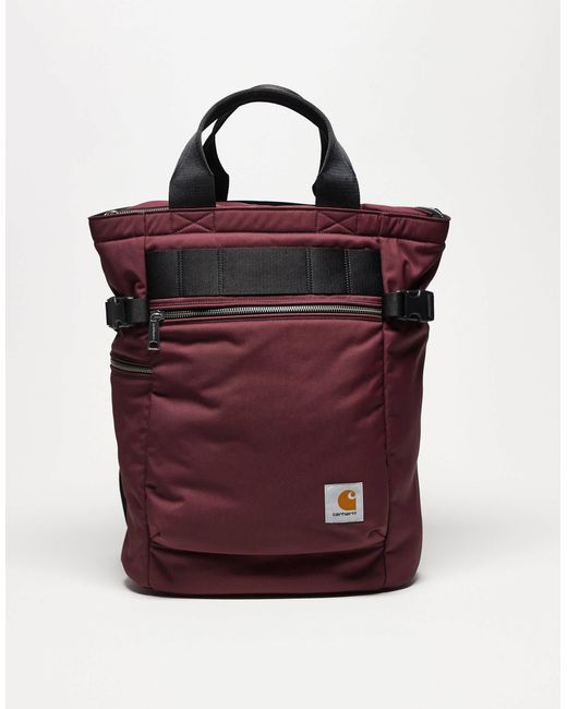 Leroy - sac à dos façon cabas - bordeaux Carhartt en coloris Red