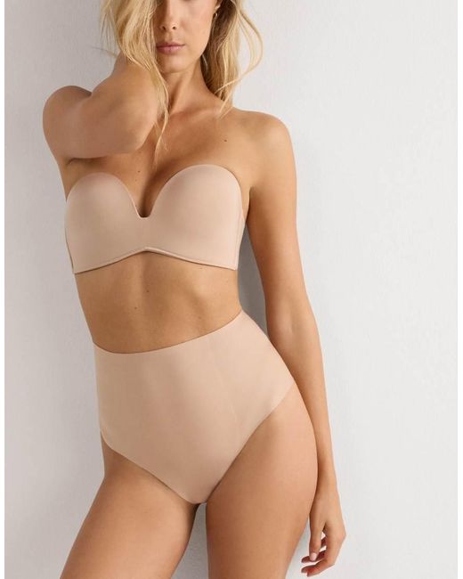 Intimissimi Brown Raw-Cut Microfibre French Knickers