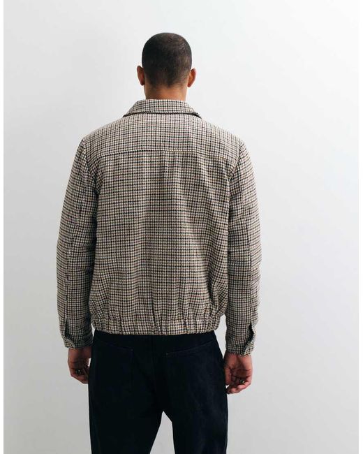 Threadbare Gray Faux Wool Collared Jacket for men
