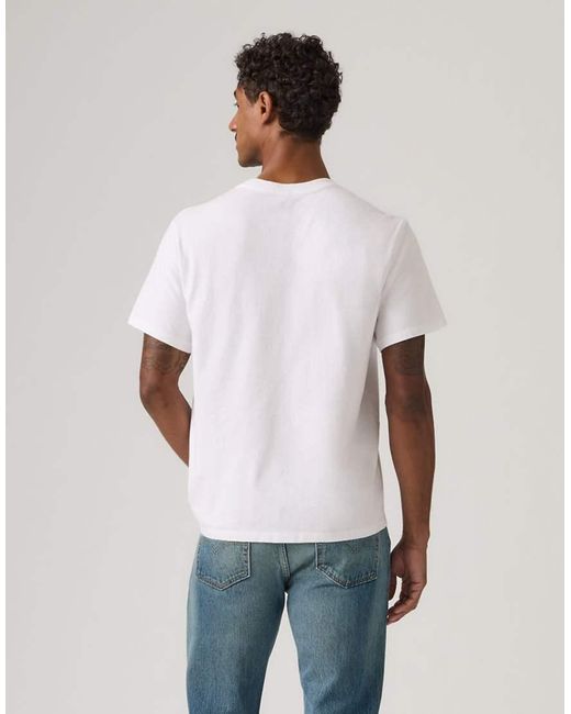 Levi's White Essential Pocket T-Shirt for men