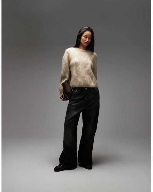 & Other Stories Gray Mohair Super Soft Hairy Knit Sweater