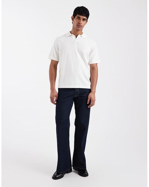 ASOS White Wide Flare Jeans for men