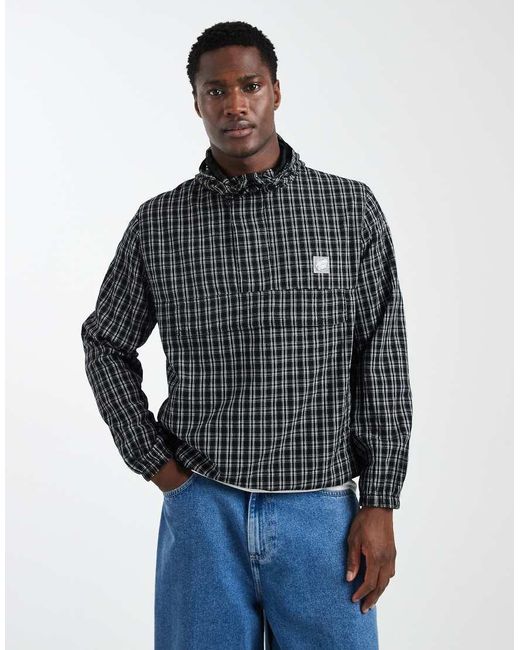 Santa Cruz Blue Henri Overhead Windbreaker Jacket for men