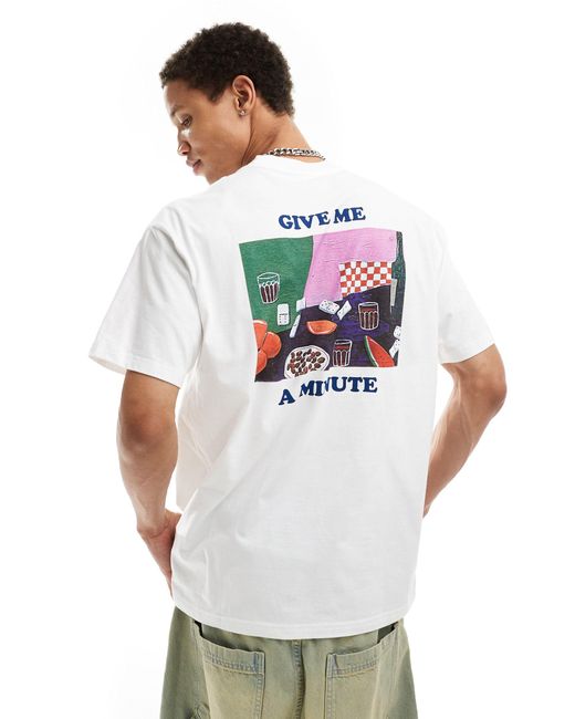 Carhartt White Dinner Backprint T-shirt for men