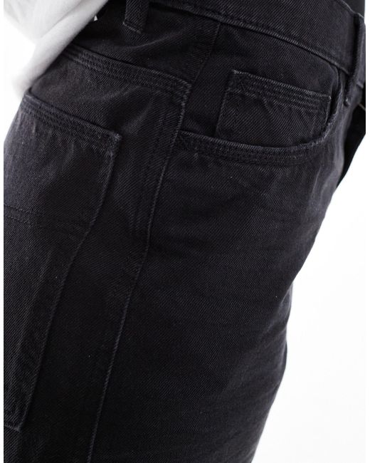 Pantalones cortos vaqueros dad lavado x002 Collusion de color Black