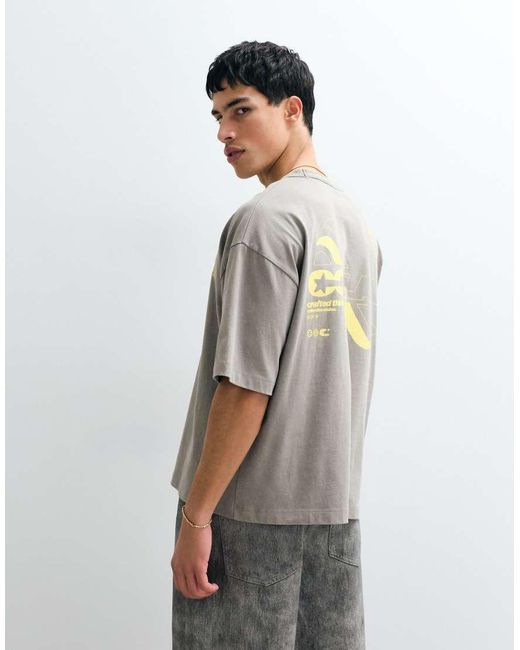 ASOS White Oversized T-shirt With Street Graphic for men