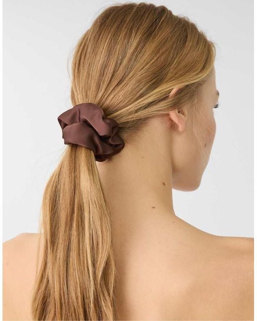 Stradivarius White Set Of 3 Scrunchies