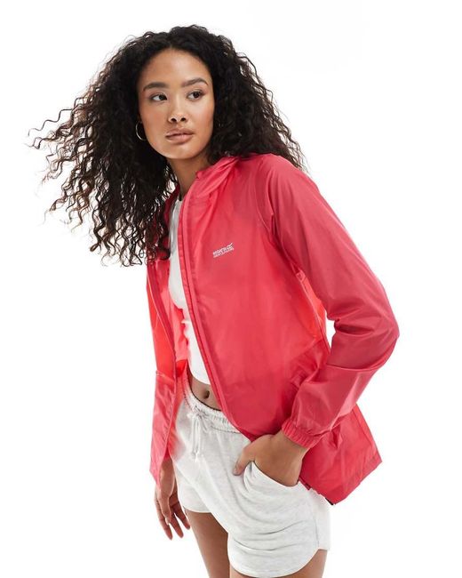Regatta Red Pack-It Iii Waterproof Rainwear Jacket