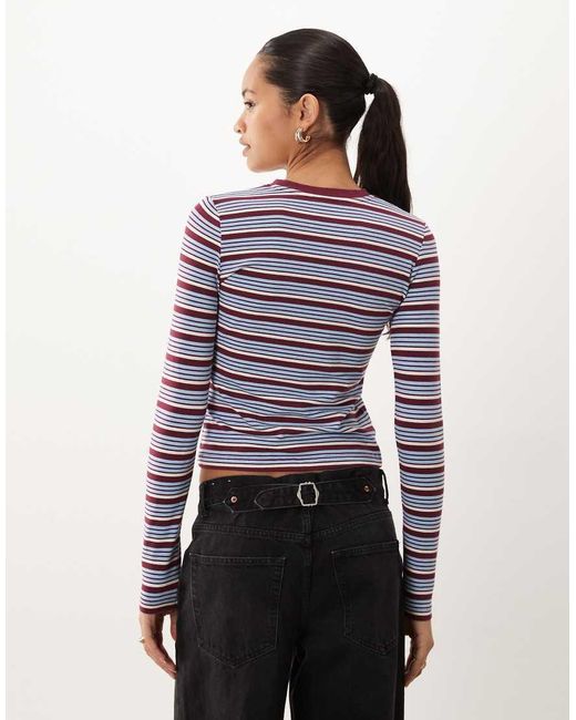 Brave Soul Multicolor Long Sleeve Tee
