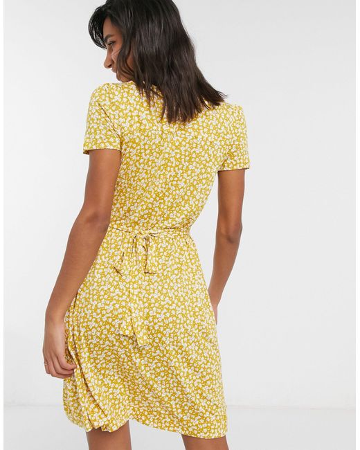 french connection yellow floral dress