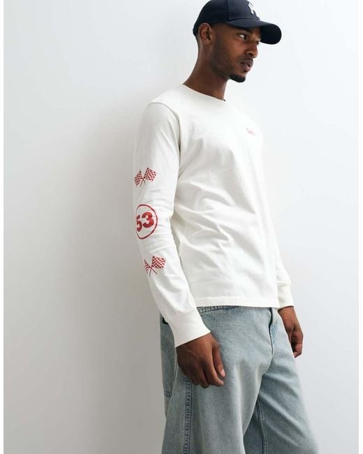 Levi's White Relaxed Back Print T-shirt for men