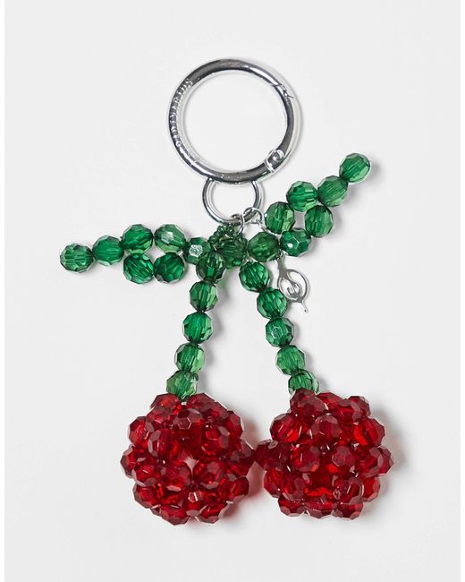 Stradivarius Green – verzierter kirschen-taschenanhänger