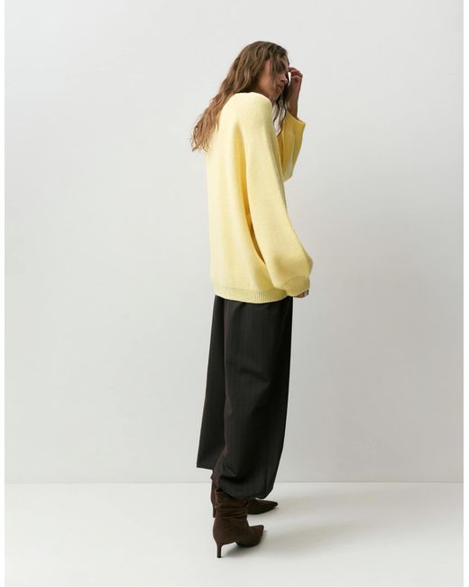 Pull&Bear Yellow – oversize-pullover
