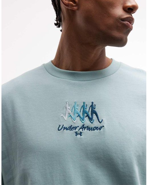 Under Armour Blue Back Graphic Fitness T-shirt for men