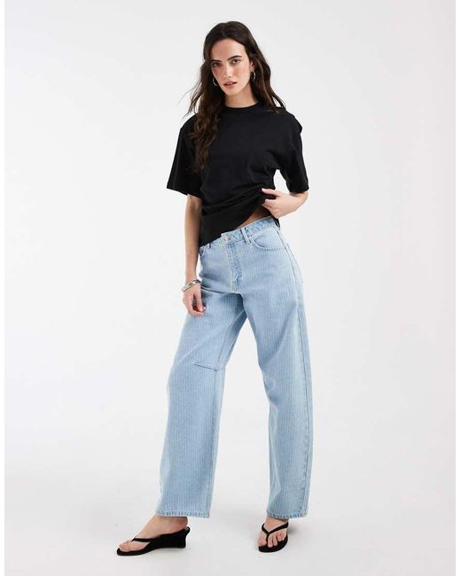 ASOS Black Corset Waist T-shirt