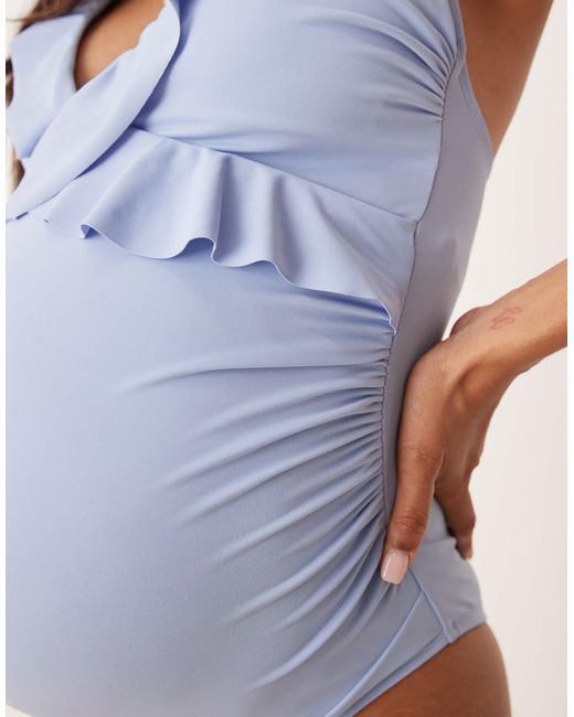 ASOS Blue Asos design maternity – maya – umstands-badeanzug