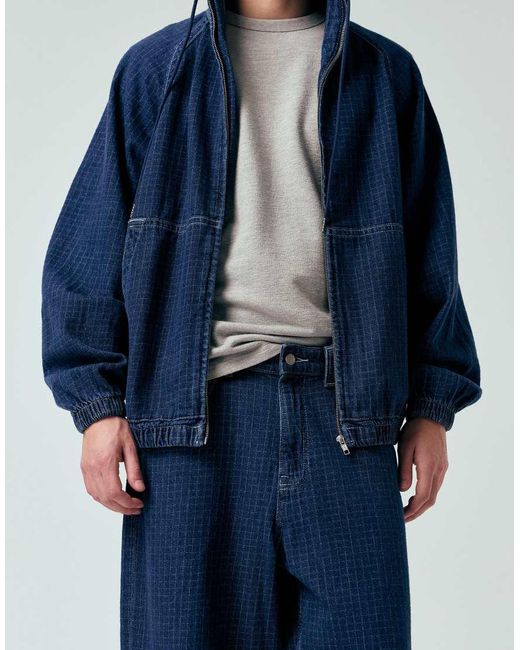 ASOS Blue Loose Straight Jeans for men