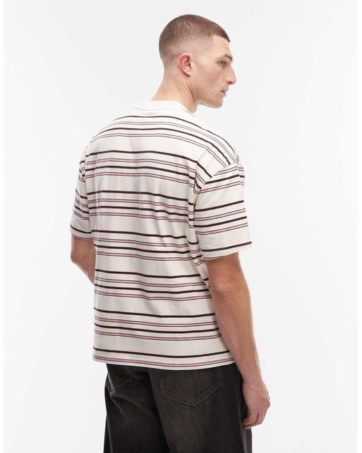 Dickies White East Liberty Striped T-shirt for men