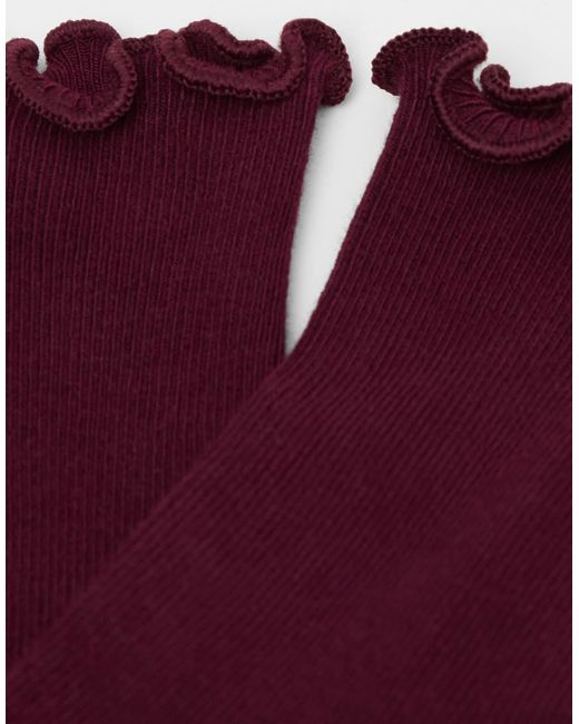 Calzedonia Red Ribbed Socks