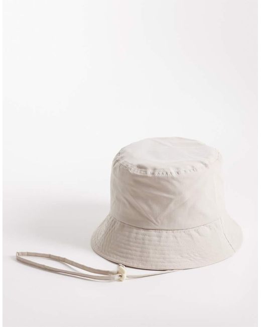 ASOS Natural Tech Bucket Hat for men