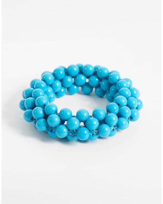 Reclaimed Vintage Blue Beaded Bracelet