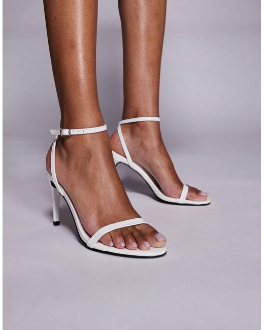 Public Desire Purple Selene Barely There Heeled Sandals
