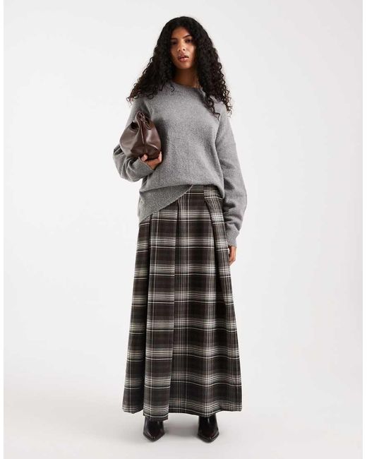 ASOS Multicolor Pleated Circle Maxi Skirt