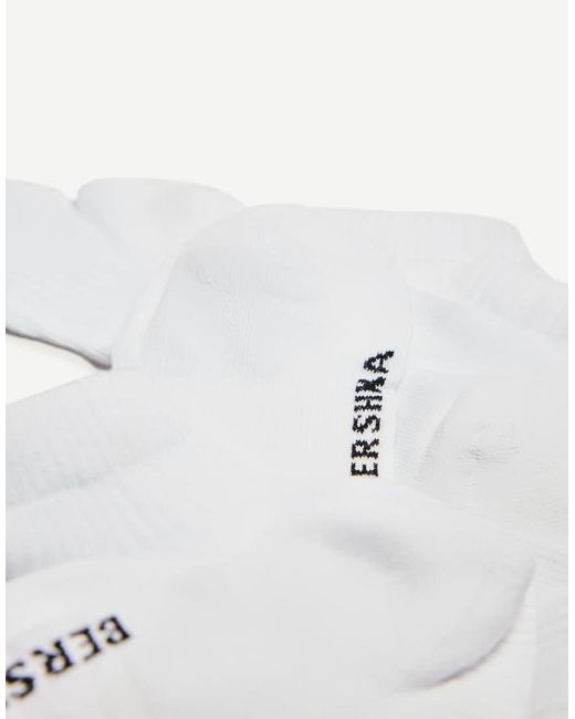 Bershka White 3 Pack Of Sports Ankle Socks for men