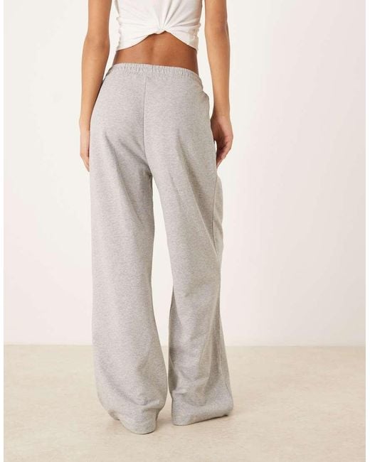 ASOS White Pleated Straight Leg jogger