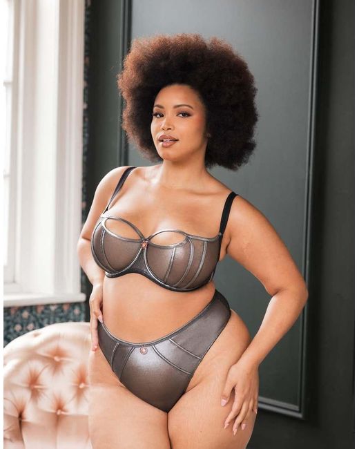 Curvy Kate Brown Scantilly Eos Thong Fuller Bust