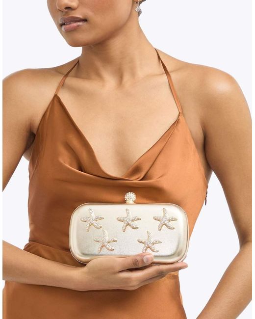 Carvela Kurt Geiger Natural Marina Starfish Clutch