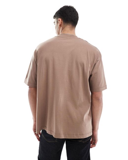 ASOS – basic-t-shirt in Natural für Herren