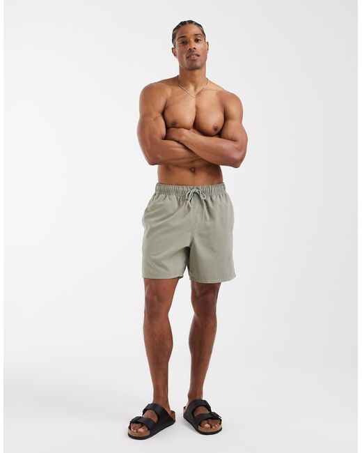 ASOS White Swim Shorts for men