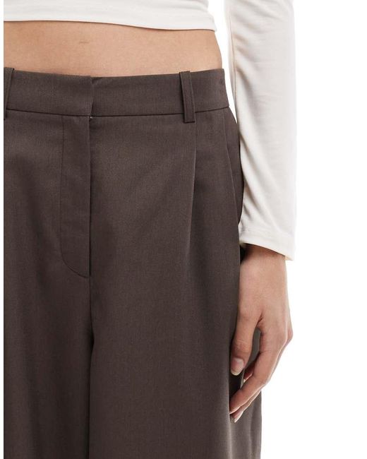 Vero Moda Gray Dad Fit Tailored Trouser