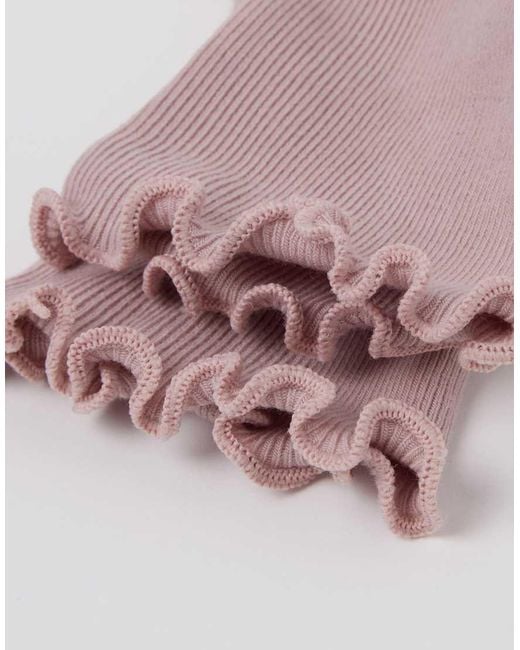 Calzedonia Pink Ribbed Socks